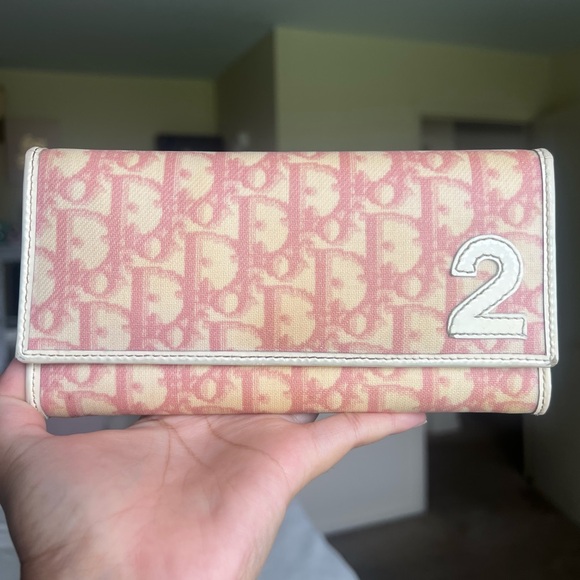 Dior Pink Trotter Wallet - Picture 1 of 14